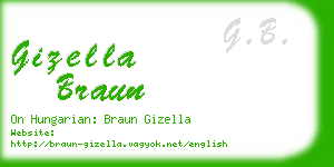 gizella braun business card
